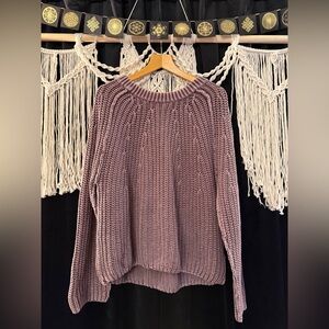 Free People Lavender Knit Sweater